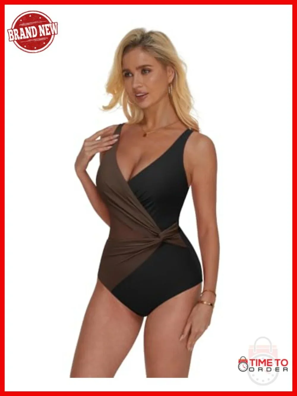 Sexy Mesh Tummy Control One Piece Swimwear Push Up Bathing Suit